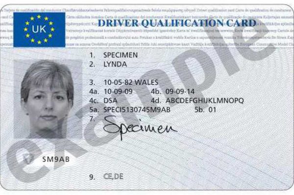Driver Qualification Card - Regional Training Partners | LGV Training ...